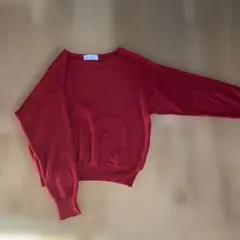 SIMPLICITÉ レッド 長袖ニットセーター