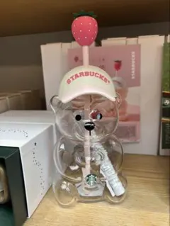 台湾Starbucks いちごベアリスタ ガラスTOGOコールドカップ - メルカリ