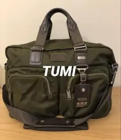 美品 TUMI トゥミ ALPHA BRAVO 2WAY バッグ オリーブ - メルカリ