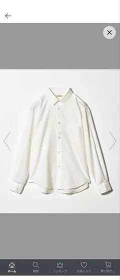 BEAUTY&YOUTH ホワイト クリア オックスフォード シャツ s