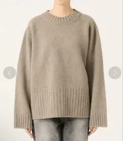 spick & span カシミヤウール 5G クルーネック