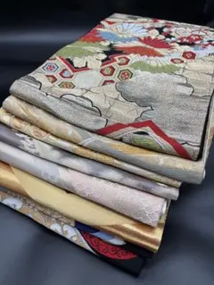 袋帯　まとめ売り　9本　リメイク　ハギレ　練習用　149のサムネイル