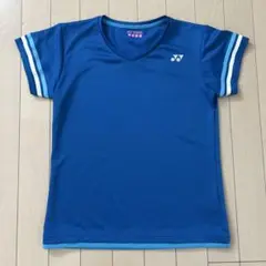 YONEX 青 VネックTシャツ バドミントン　テニス