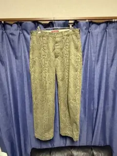 Supreme Snake Print Chino Pant "Olive"