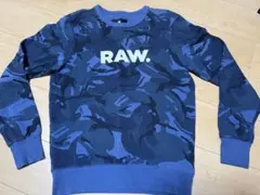 RAW. ネイビー カモフラ トレーナーG-star raw カモフラスウェット