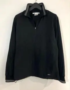 NIKE ブラック ハーフジップジャケット　シャカシャカ　ジャージ　黒