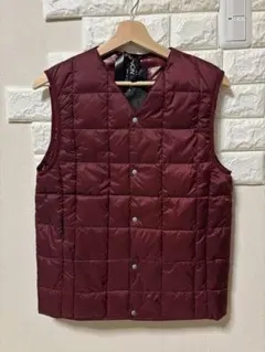 TAION タイオン インナーダウンベスト TAION-001 ワインレッド S
