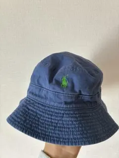 ポロロゴ付きバケットハット ラルフローレン