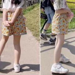 branshes 花柄ハーフパンツ 110