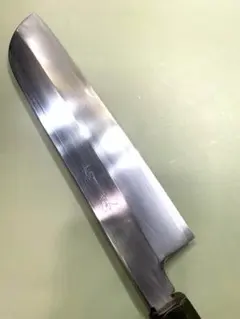高鳳　鎌形薄刃包丁　青鋼　刃渡り22.5cm　波紋出てます。 高鳳 鎌形薄刃包丁 青鋼 刃渡り22.5cm 波紋出てます。 - メルカリ