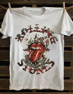 【日曜日限定割引】Rolling Stones Tシャツ ホワイト　Lサイズ