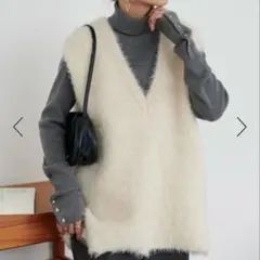 DISCOAT フェザーヤーンチュニックベスト