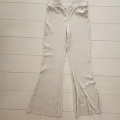 H&M リブ編みフレアパンツ US 5