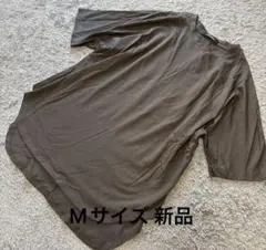 belle jeanne 裾ラウンド半袖TシャツチャコールM新品