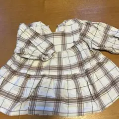 petit main チェック柄チュニック