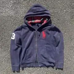 【大人気】　ラルフローレン　ビックポニー　ジップアップパーカー　Mサイズ