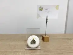 クリスマスツリー刺繍ブローチ