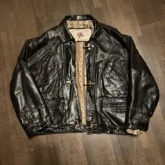 80s 90sヴィンテージ　 レザー　ファイヤーマンジャケット