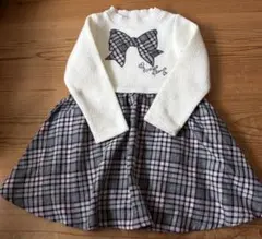 メゾピアノ 110 ワンピース チェック柄