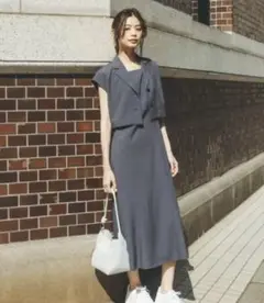 新品！NATURAL BEAUTY BASICショートジャケット&ワンピース