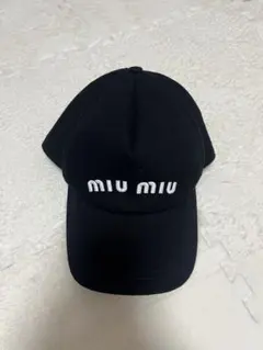 ※美品(クリーニング済)MIUMIU ドリルベースボールキャップ Sのサムネイル