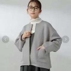 のんち様専用【美品】yuni ユニ カシミヤ混 ボア ショールカラー