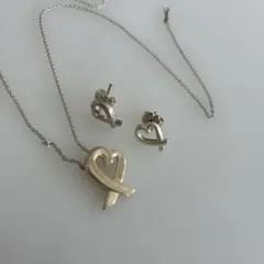 Tiffany & Co. AG925 ラビングハート 箱保存袋付 留め具破損 - メルカリ