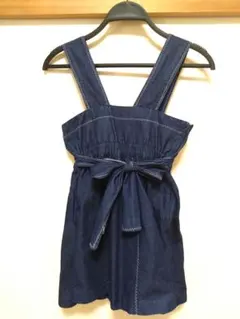 Bebe ネイビー ジャンバースカート　120