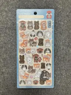 ボンボンドロップシール 和柄 柴犬 日本犬 犬 正規品