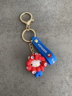 大阪万博　ハローキティ なりきり立体マスコットキーホルダー　EXPO 2025