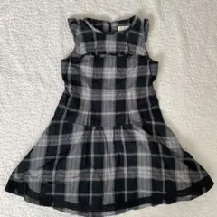 組曲　ノースリーブ ワンピース チェック柄　110〜120cm