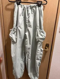GU GIRLSドライリボンカーゴパンツ 160cm グリーン　ミント