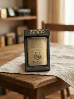 【1995年製】ZIPPO サントリー BOSS コーヒー 非売品 真鍮 ブラス
