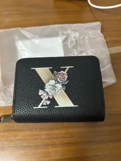新品未使用！花とXデザインのコインケース