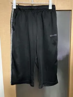 SPALDING ブラック ショートパンツ 七部丈 Lサイズ
