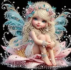 ダイアモンドペンティングキット ビーズ装飾 妖精アート (18)