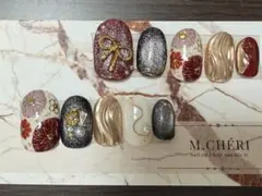 M.CHÉRI 和柄ネイルチップ 成人式 振袖のサムネイル