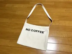 NO COFFEE サコッシュ コットンキャンバス