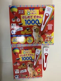 【動作確認済み】はじめてずかん 1000 英語 タッチペン付き