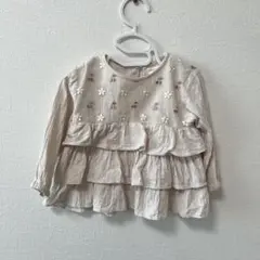 mamaraku 90サイズ　ティアードブラウス　バースデイ