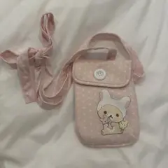 コリラックマ hugyourskin ミニバッグ ポシェット ピンク