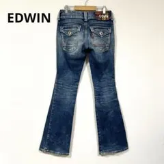 EDWIN ブーツカットデニム カラフルロゴ ウエスタンのサムネイル