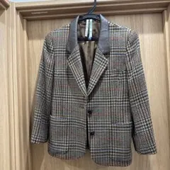 チェック柄ブレザー上着　Burberry