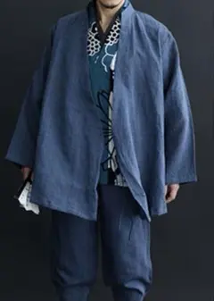 SOU・SOU 麻シャンブレー織 手柄作務衣