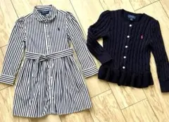RalphLauren ラルフローレン ワンピース＆カーディガンセット110