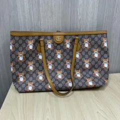 美品GUCCI グッチ EXO KAIコラボ GGスプリーム テディベア バッグ