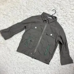 ブランシュール　ミリタリージャケット　カジュアル　前ポケット　コットン　薄手