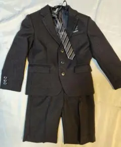 フォーマルスーツ ブラック120 ネクタイ付き