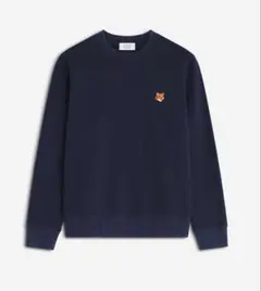 Maison Kitsune トリコロール ネイビースウェットシャツ - メルカリ