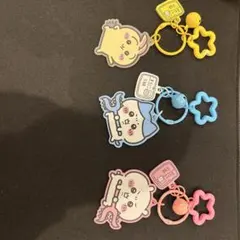 【3点セット】ちいかわ 草むしり検定 マスコットキーホルダー